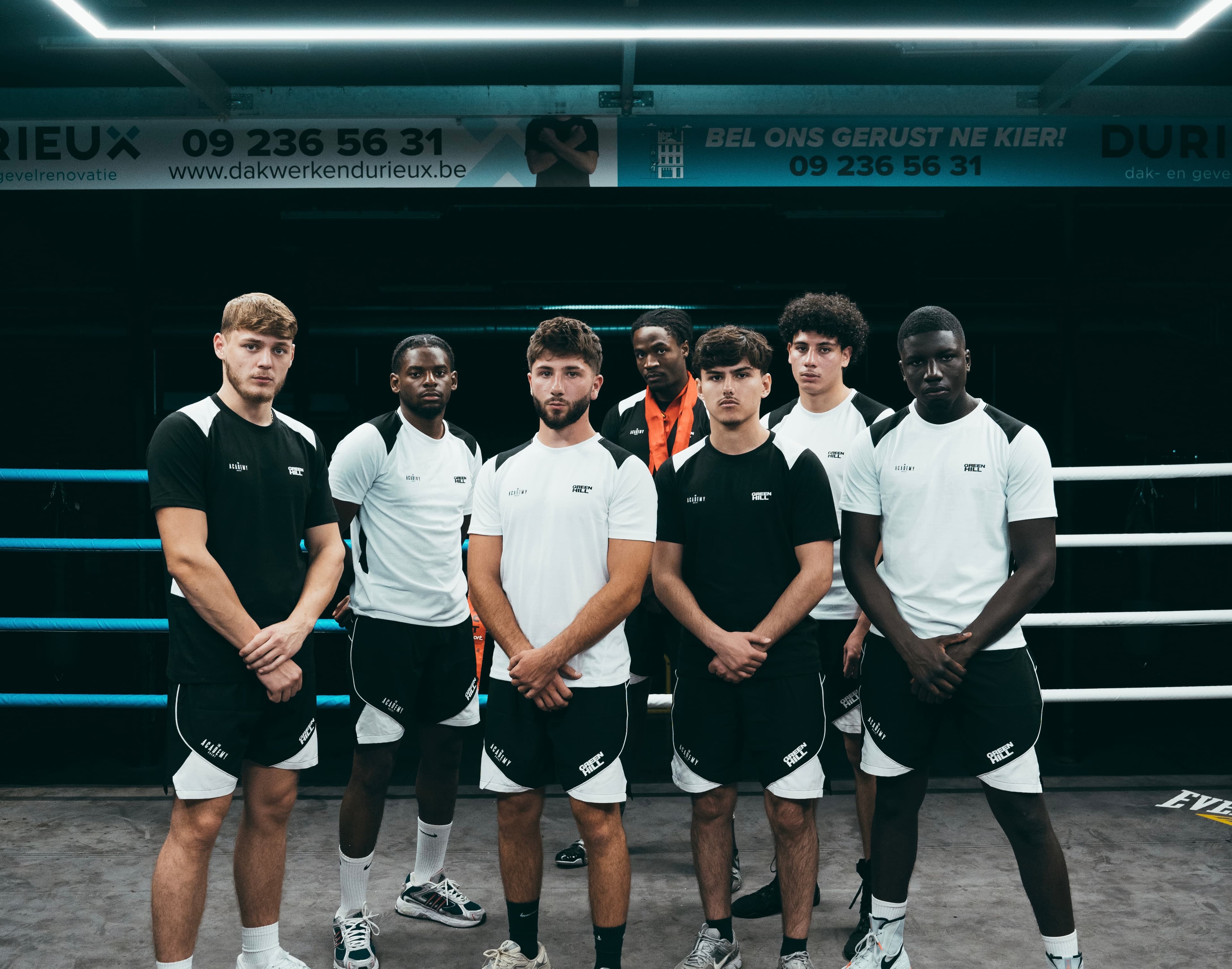 De ring in de 600 m² trainingsruimte van The Academy Ghent